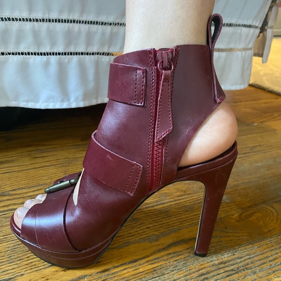 Diesel Melrose Riley Platform Heel Shoe Leather - Picture 5 of 8